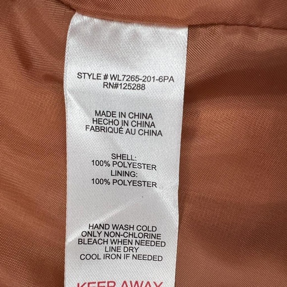 NWT JASON WU V Neck Button Front Lightweight Satin Suit Vest WL765-201-6PA SMALL - Picture 8 of 8